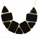 T-T-x158black Gold elegance black choker necklace wholesale